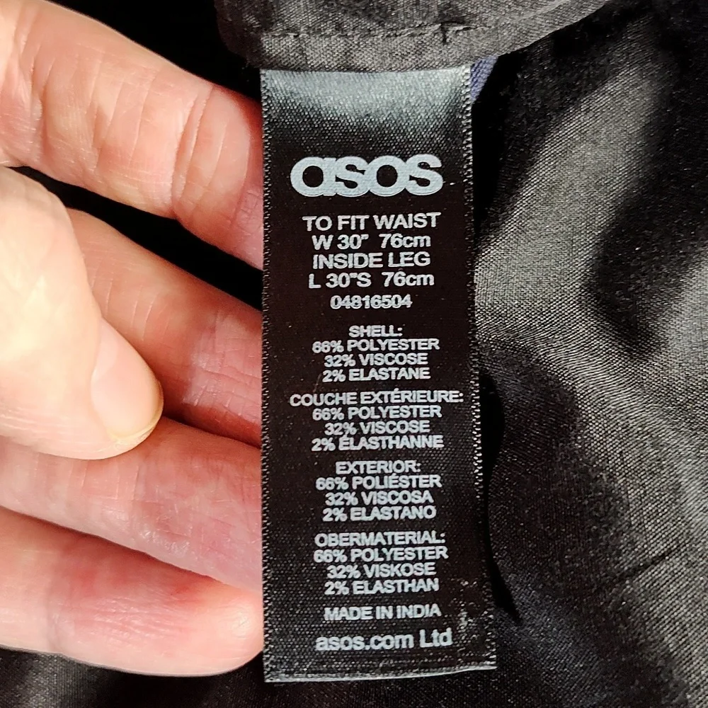 30x30 Blue Slim Fit Stretch Dress Pants Like New